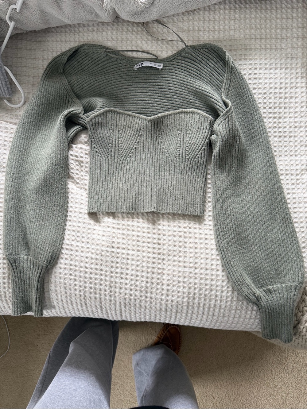 ZARA tube top with detached shrug
